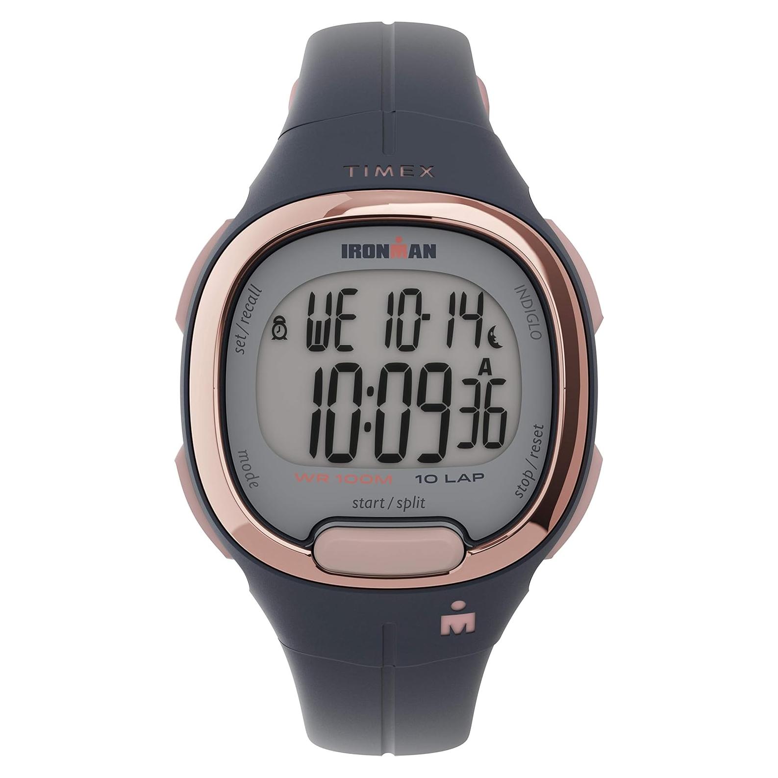 Reloj de Pulsera Timex Ironman Triathlon 33mm Mujeres Azul/Oro Rosa