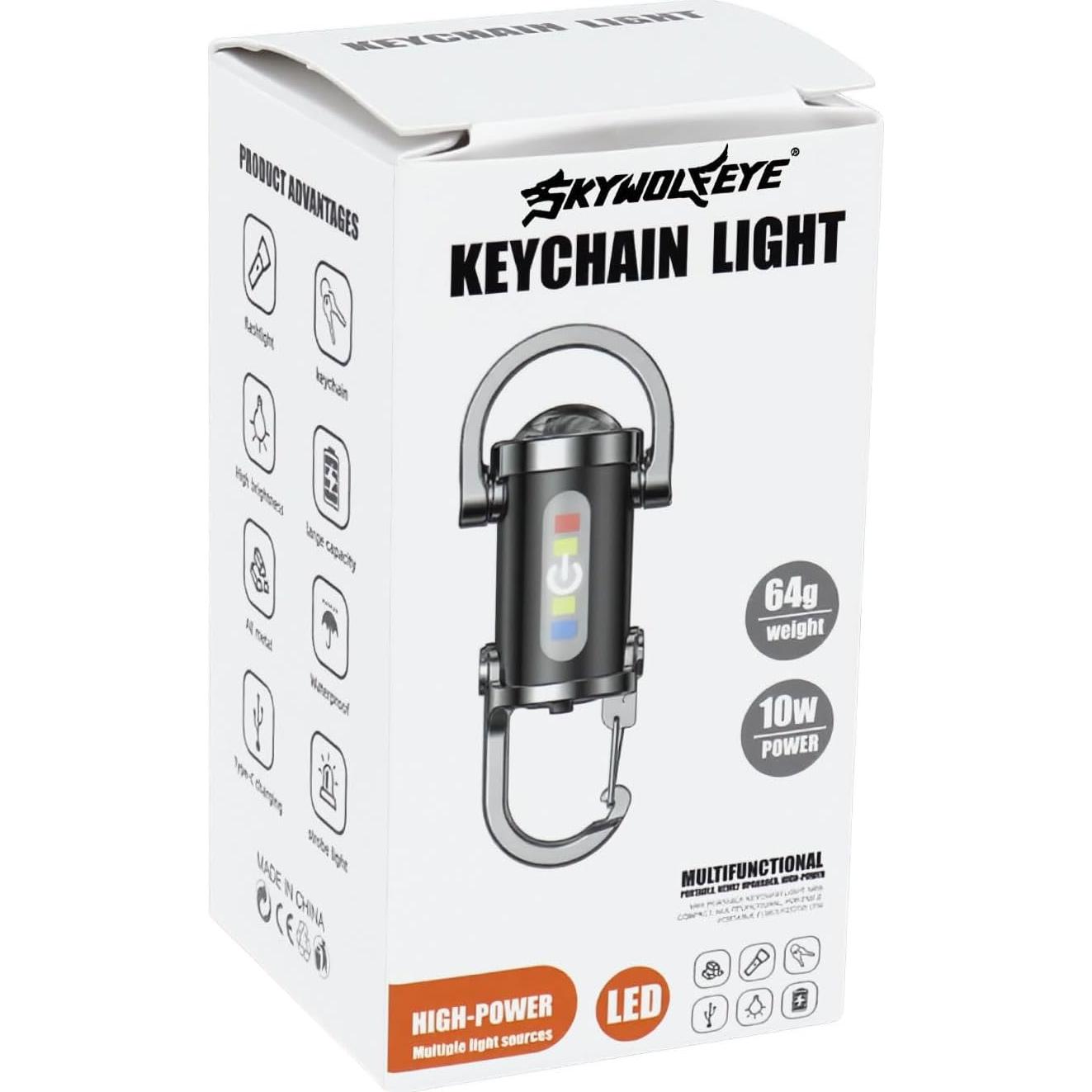 Paquete de 2 Linternas Mini Recargables Skywolfeye 350 Lúmenes