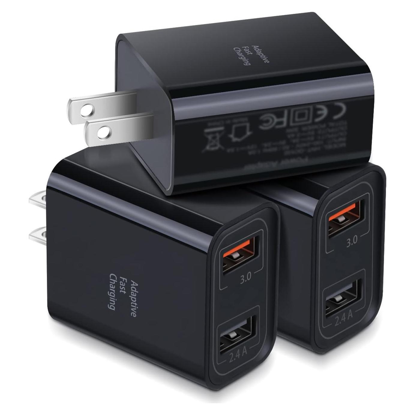 Cargador de Pared USB Dual Costyle 30W 2 Puertos Carga Rápida