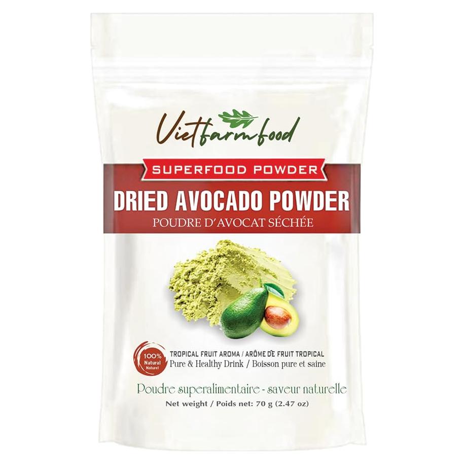 Polvo de Aguacate 70g - Natural, Sin Aceite, Energía Vegetal