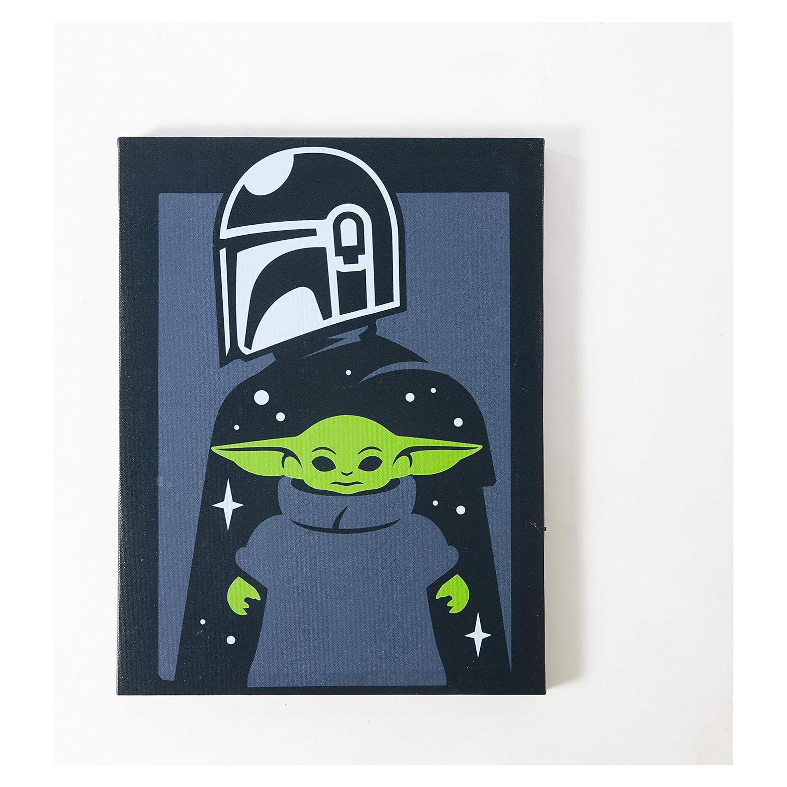 Arte de Pared LED Star Wars The Mandalorian 40x29 cm
