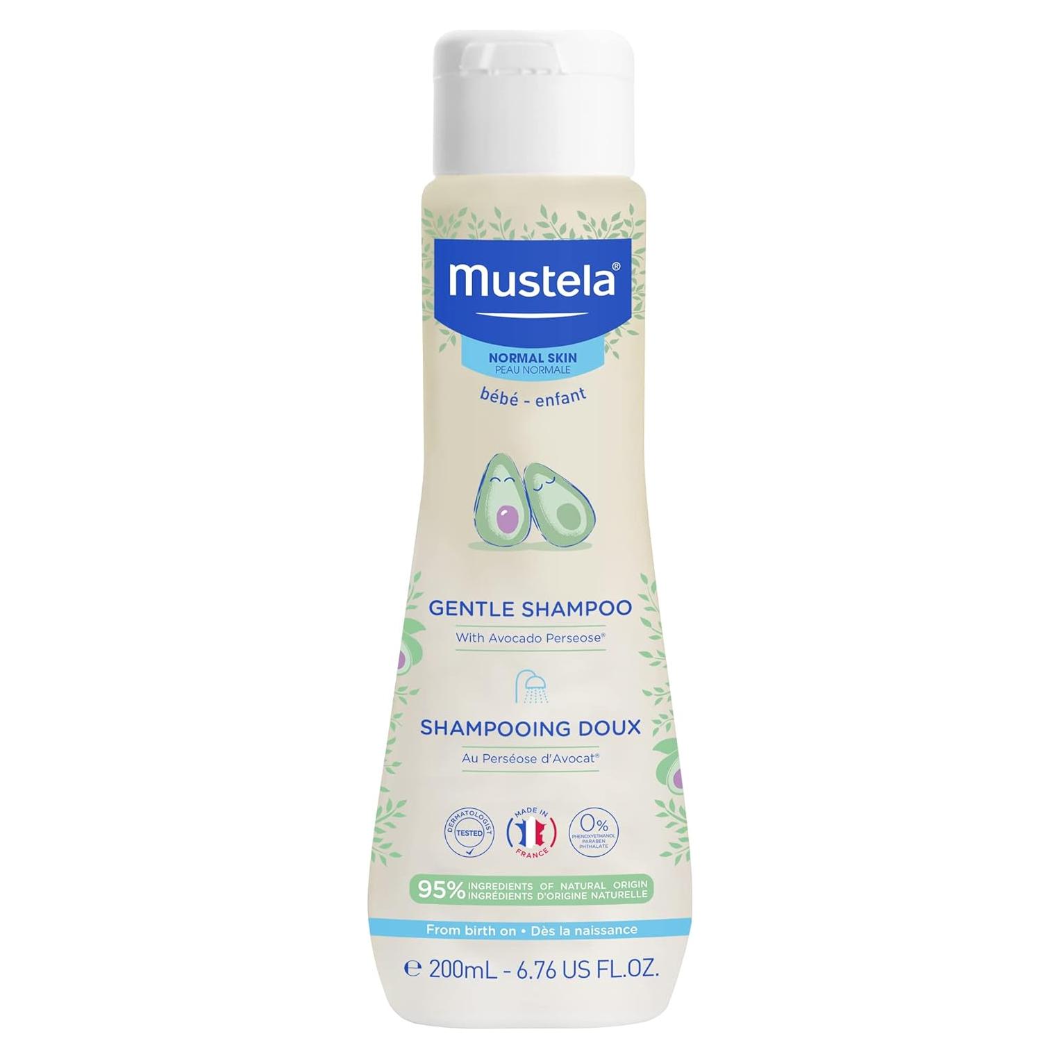 Champú Suave Mustela para Bebés con Aguacate 191g - Sin Lagrimas