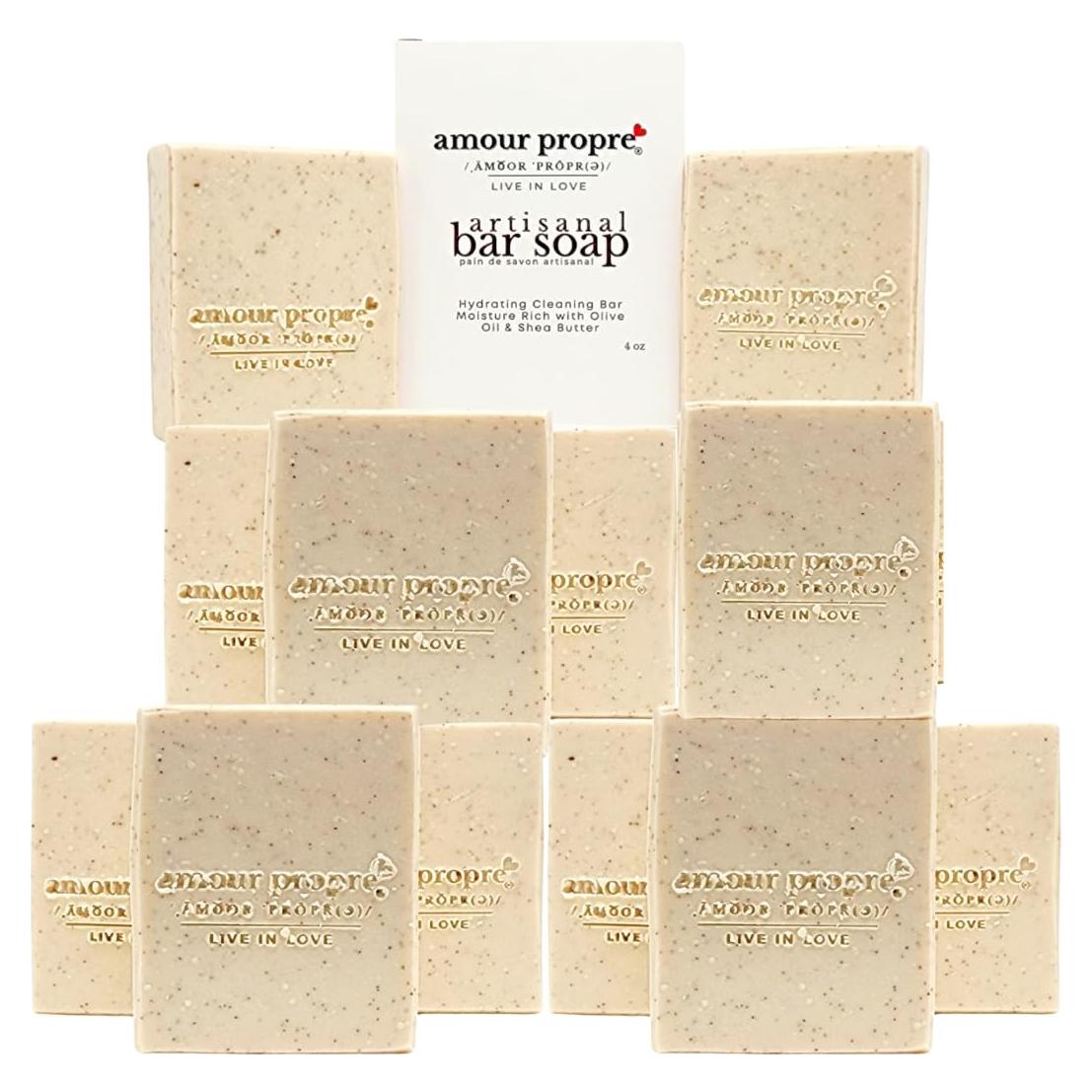 Jabón Artesanal Vegano Leche de Coco y Cáscara de Nuez 12 Unidades