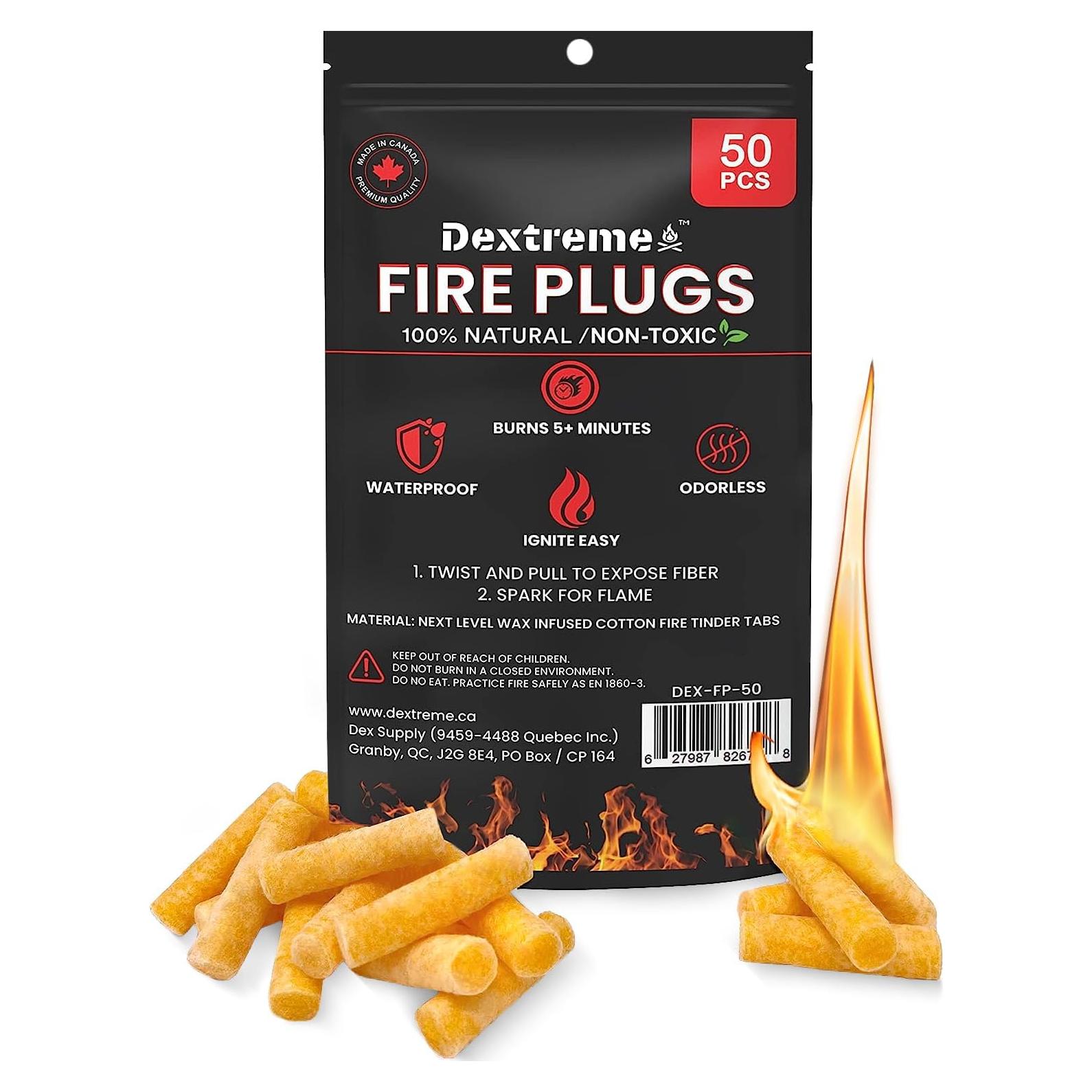 Tapones de Fuego Dextreme 50 Unidades Impermeables