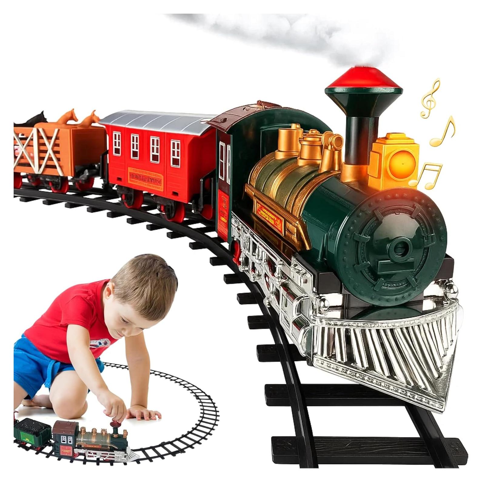 Juego de Tren Eléctrico Atlasonix 1901 con Luces y Sonidos