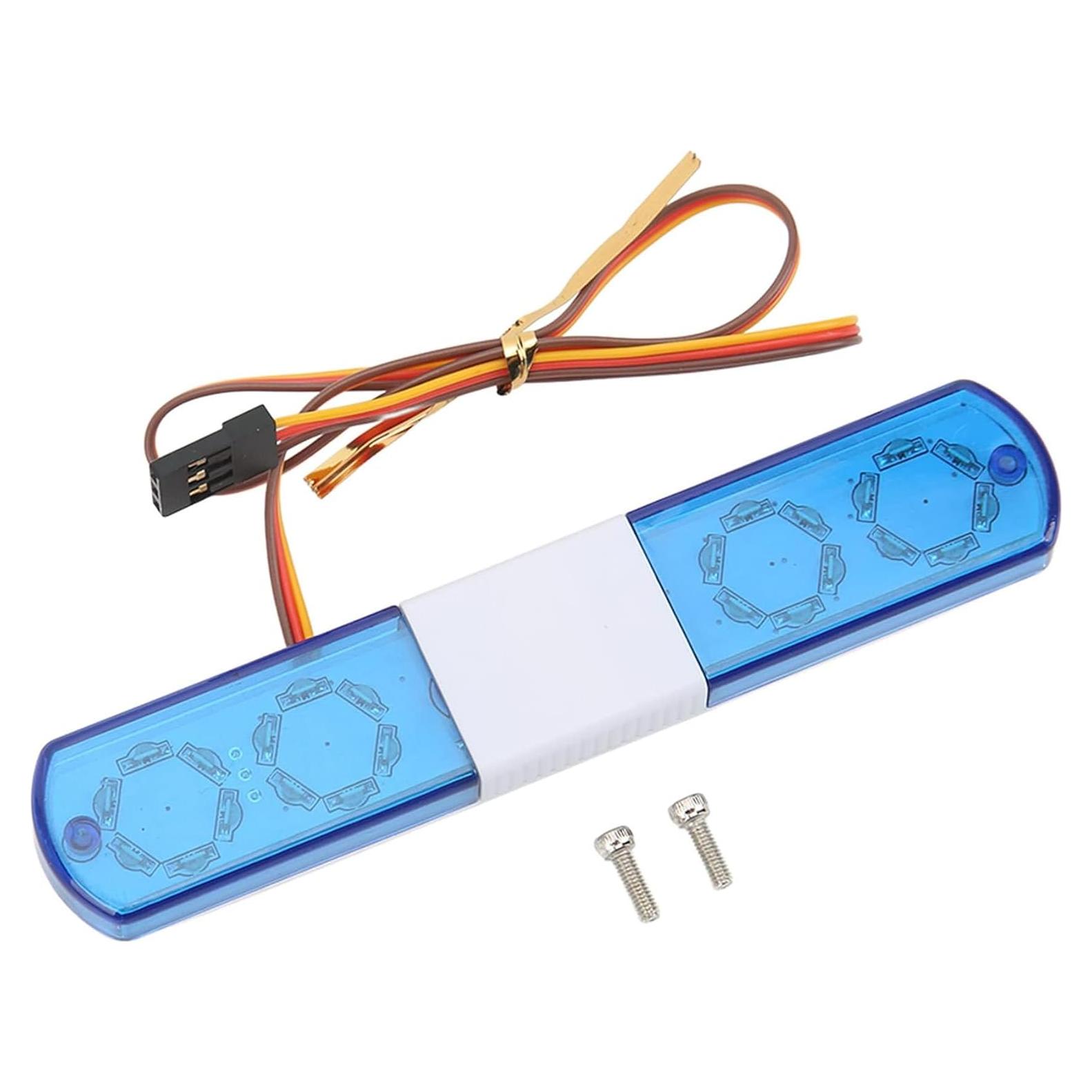 Luces LED de Policía RC 1/10 Chanjorlin 115mm 9 Modos Intermitentes