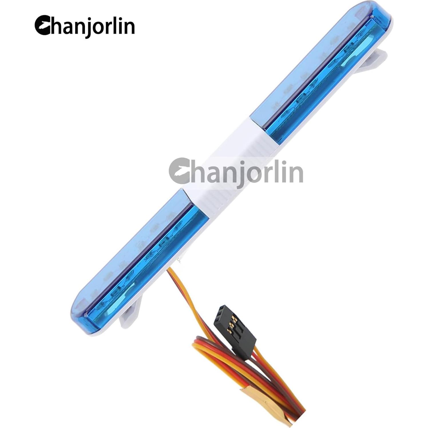 Luces LED de Policía RC 1/10 Chanjorlin 115mm 9 Modos Intermitentes