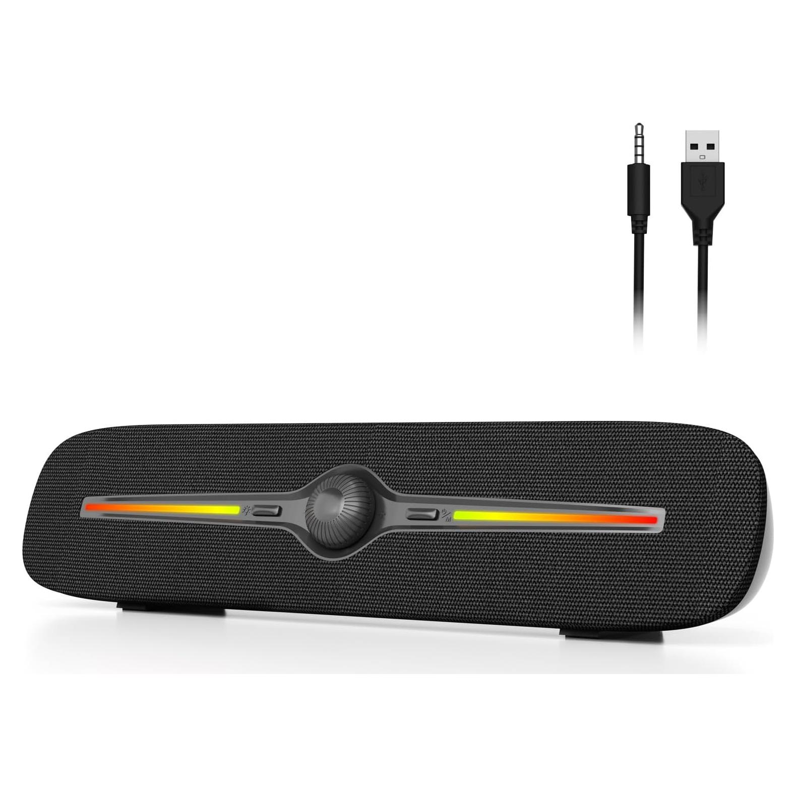 Altavoces de Computadora Bluetooth Soulion R90 con Luz LED