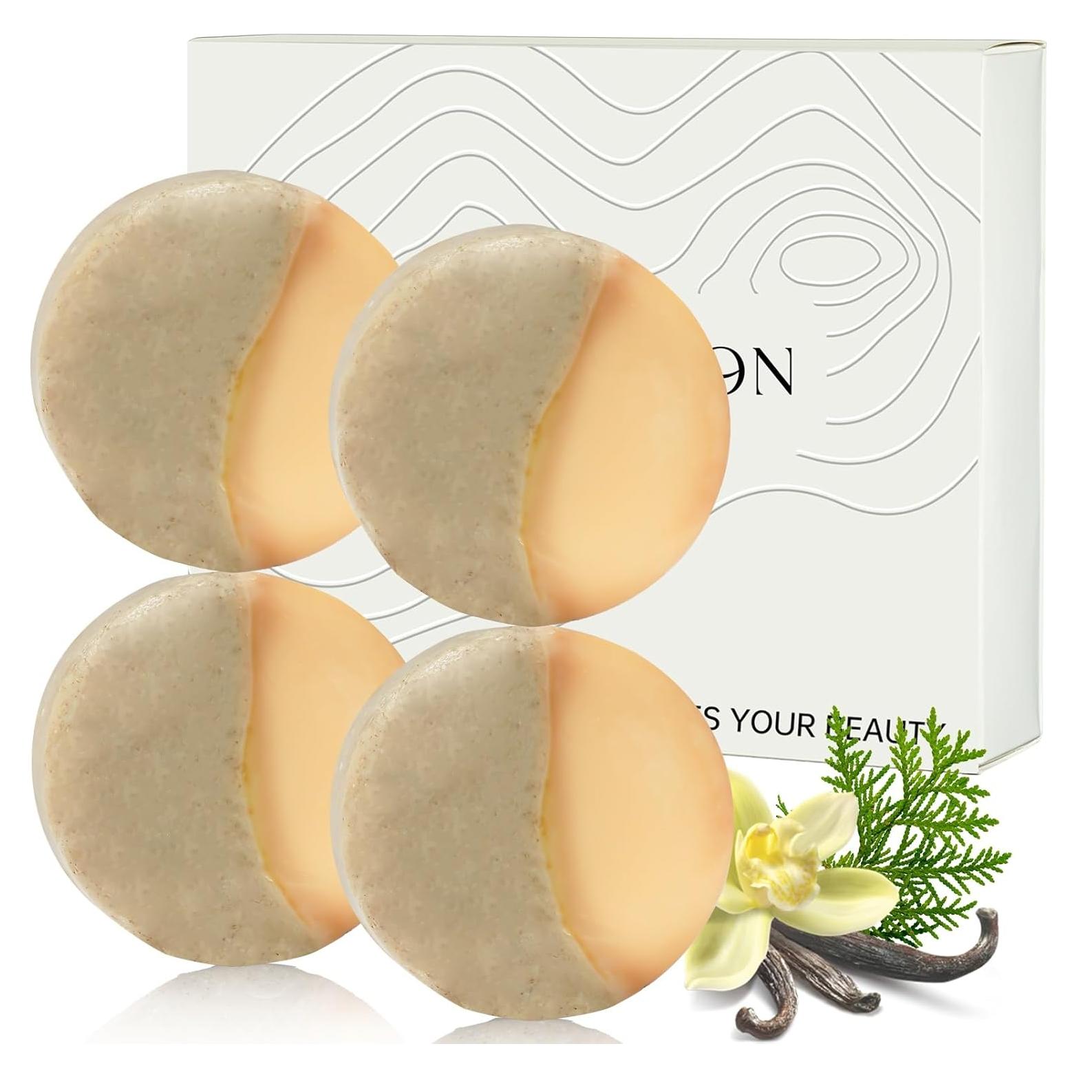 Jabón Exfoliante Hidratante 4 PCS Umpeimvon 101g Aceite de Oliva