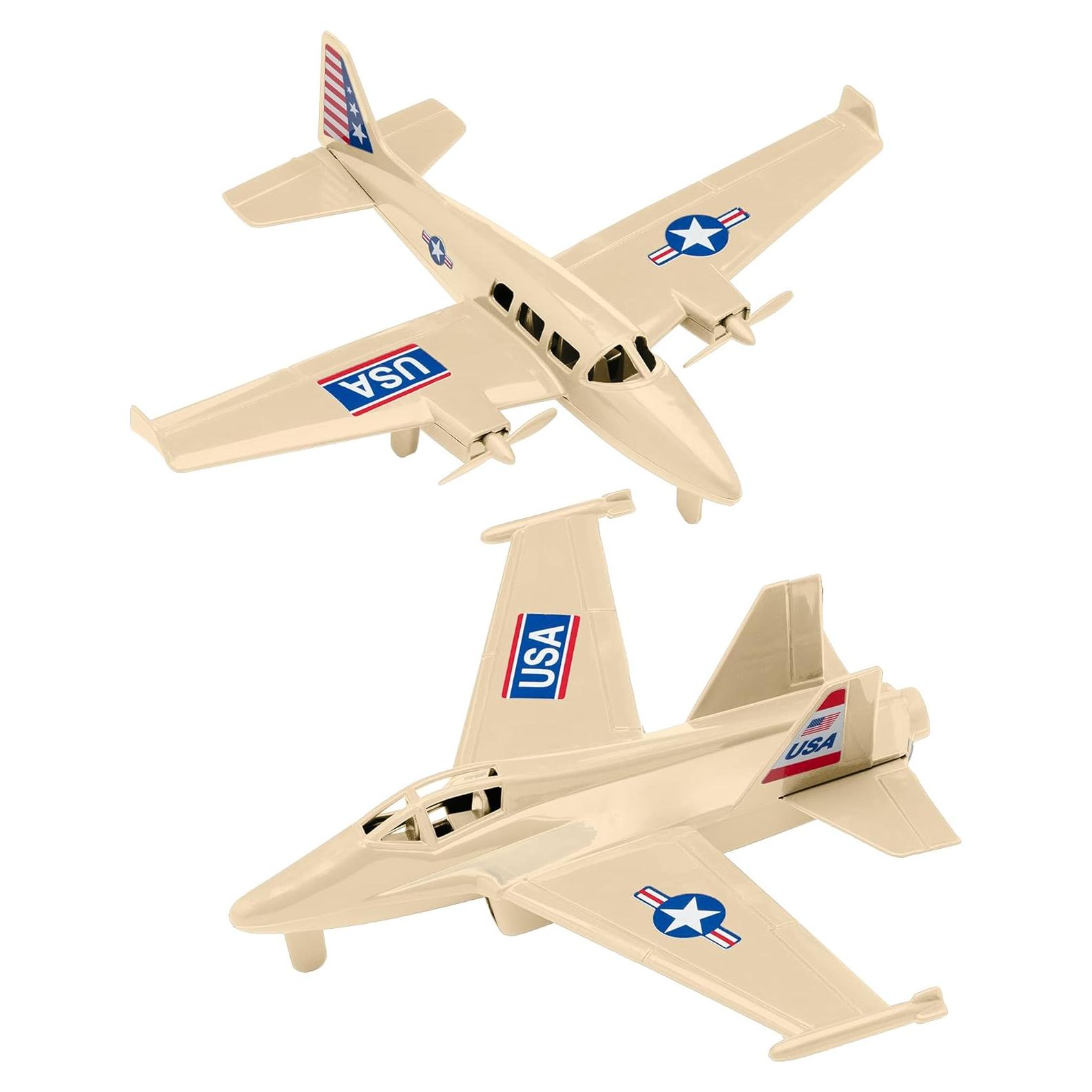 TimMee Avión de Hélice y Jet de Combate Tan 1:50