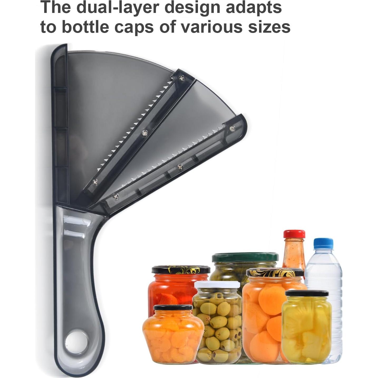 Abrebotellas Multifuncional ARIOTSY para Manos Débiles - Antideslizante