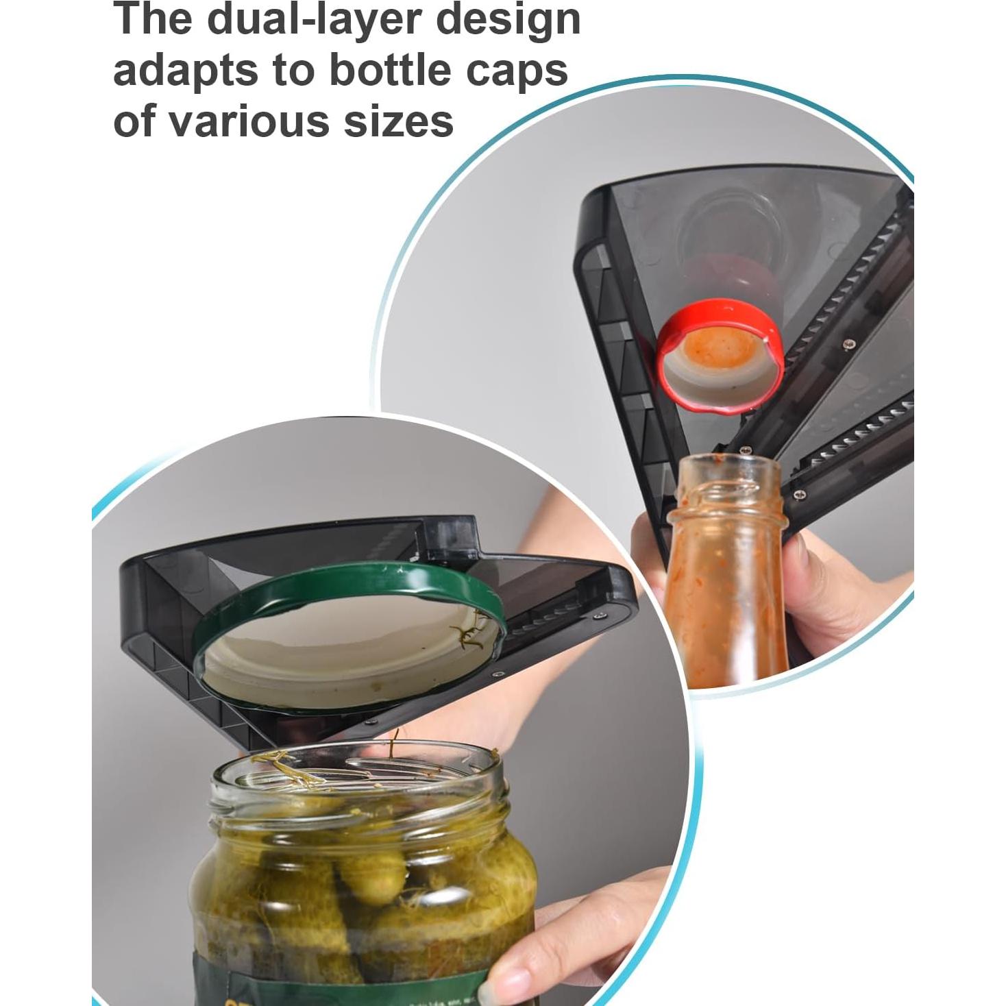 Abrebotellas Multifuncional ARIOTSY para Manos Débiles - Antideslizante