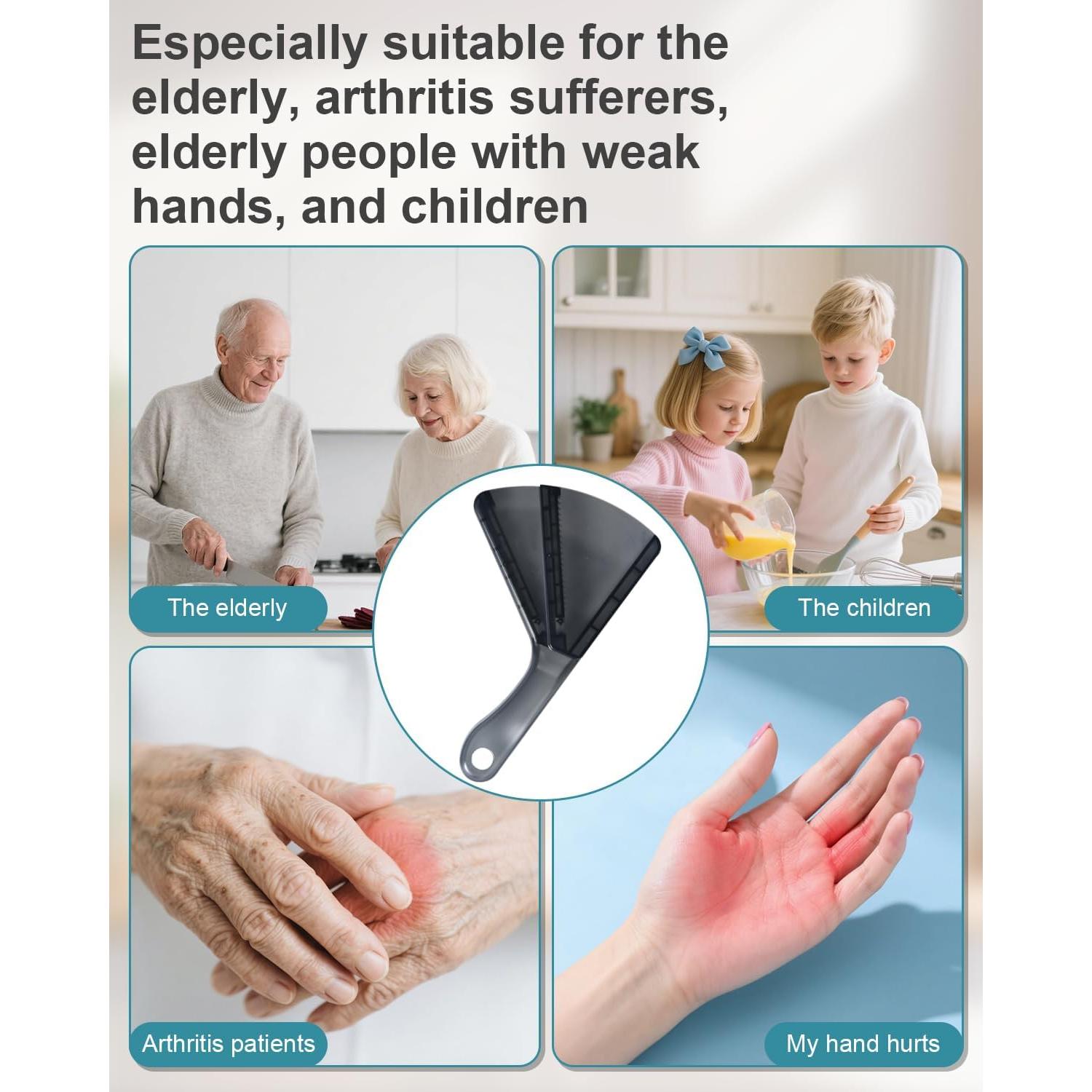 Abrebotellas Multifuncional ARIOTSY para Manos Débiles - Antideslizante