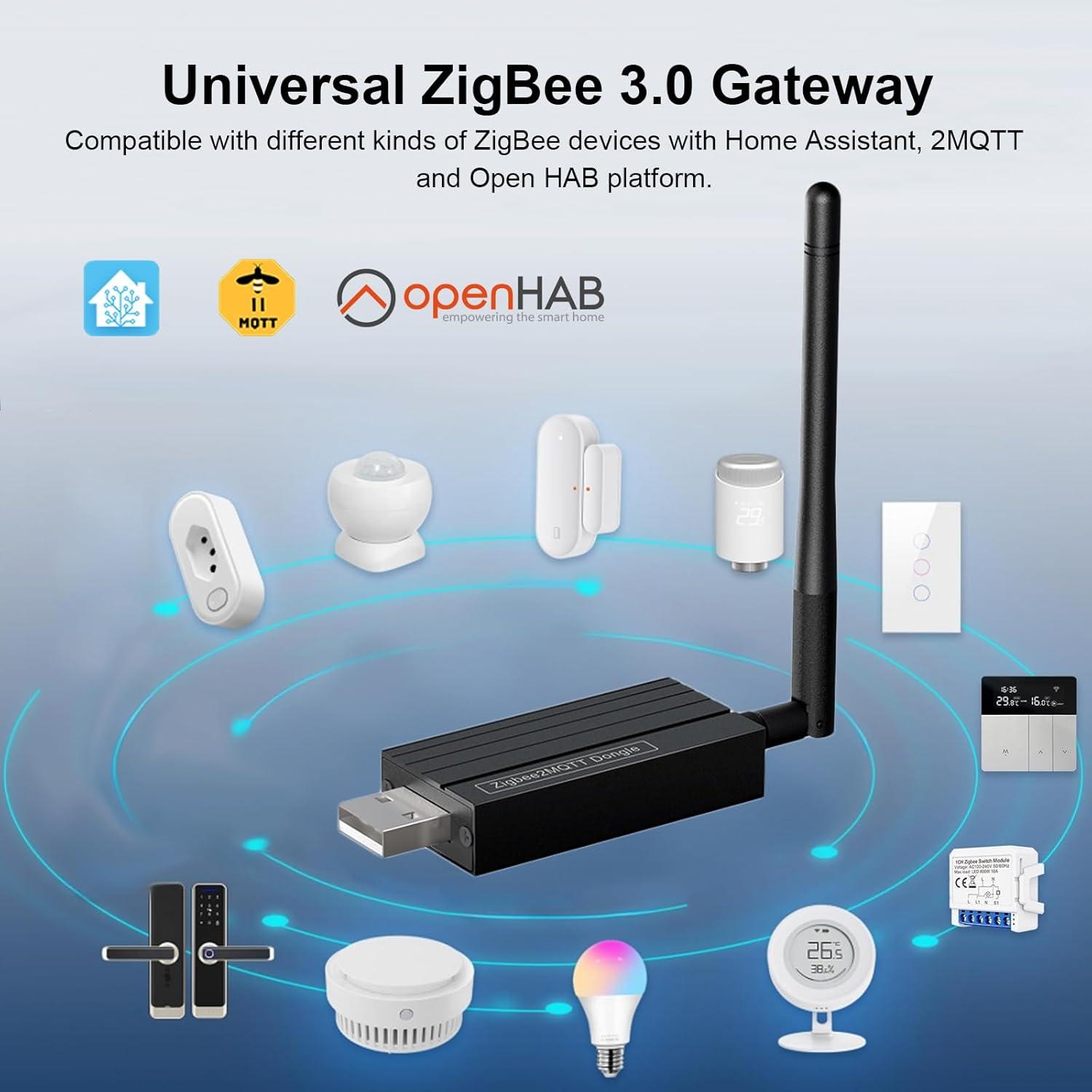 Dongle ZigBee 3.0 Universal Molczov para Home Assistant