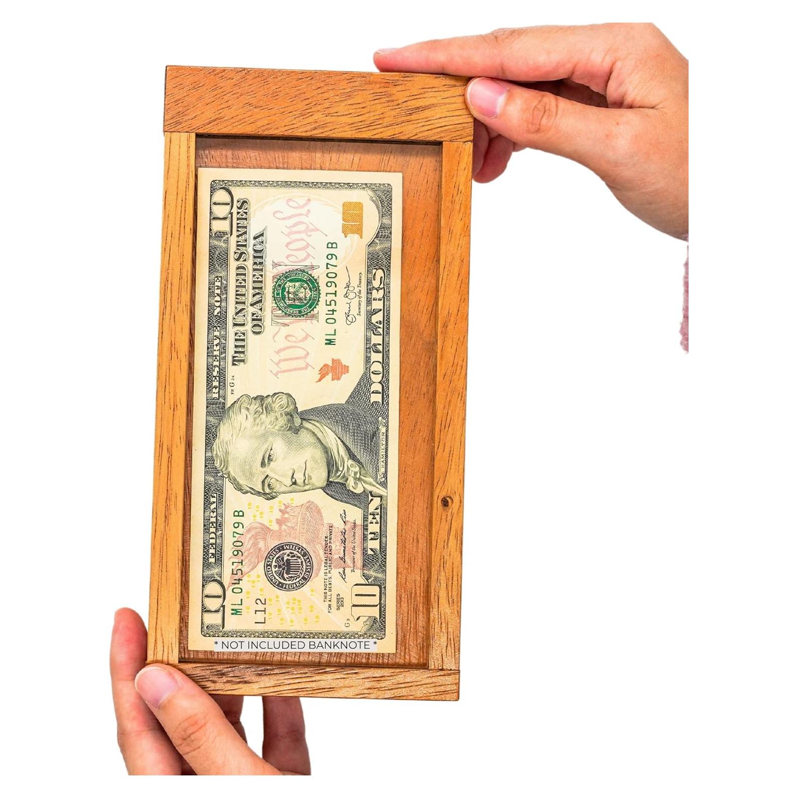 Caja de rompecabezas BSIRI GP364L de madera con secretos