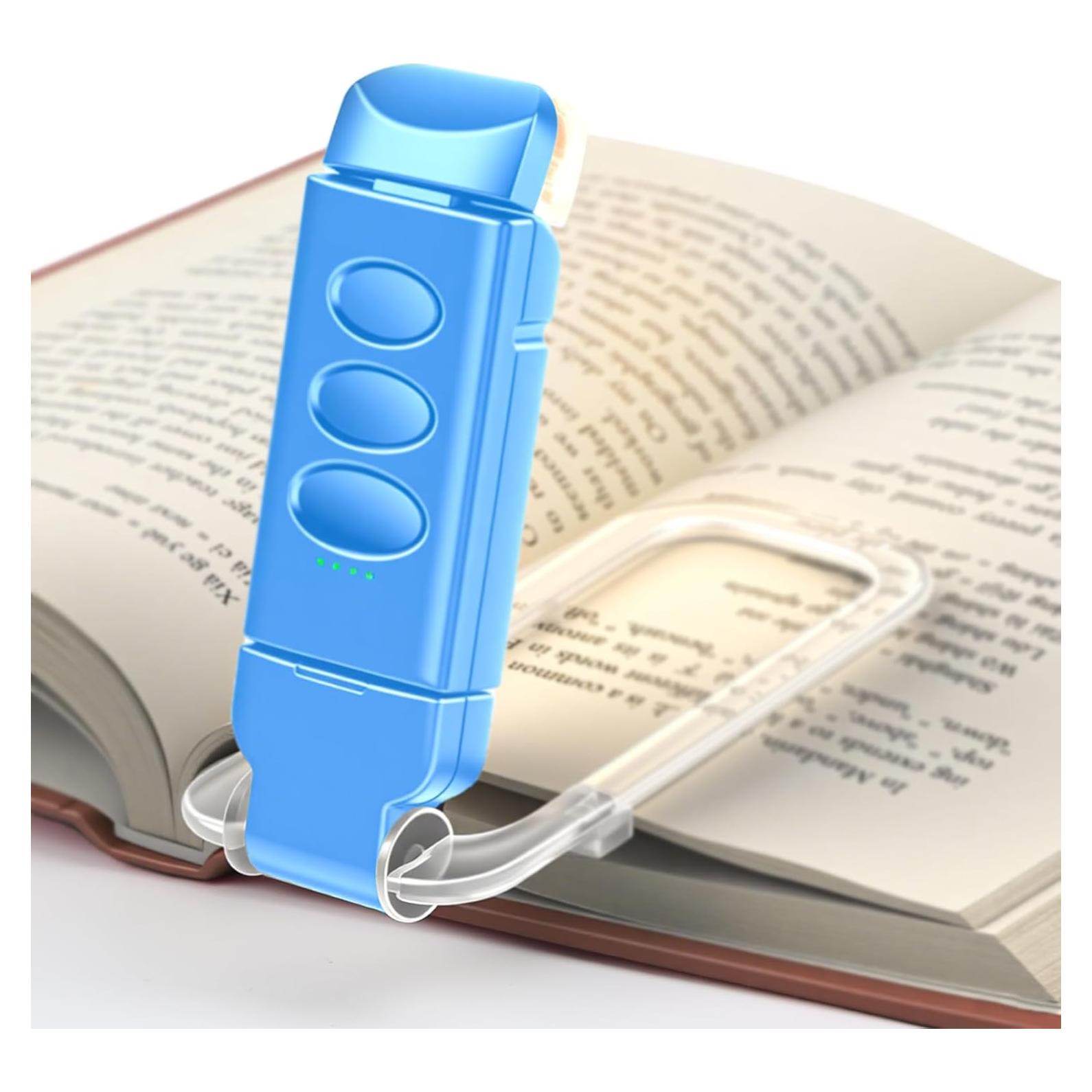 Luz de Lectura Recargable YONSEN con 5 Brillos y 3 Colores