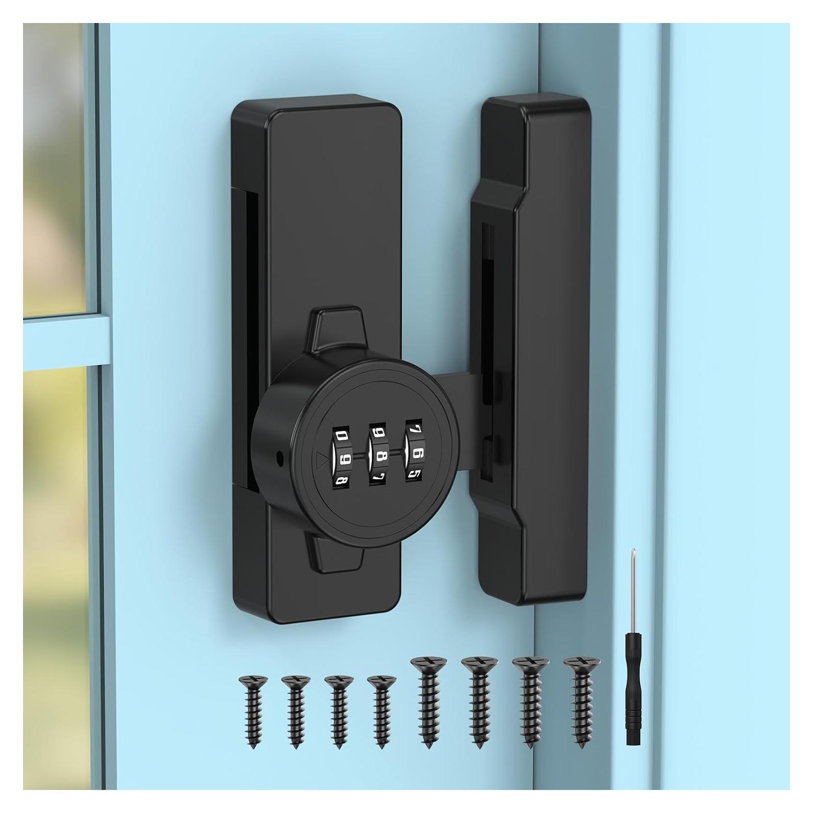 Cerradura de Combinación YogePote para Gabinete Negro 3 Dígitos