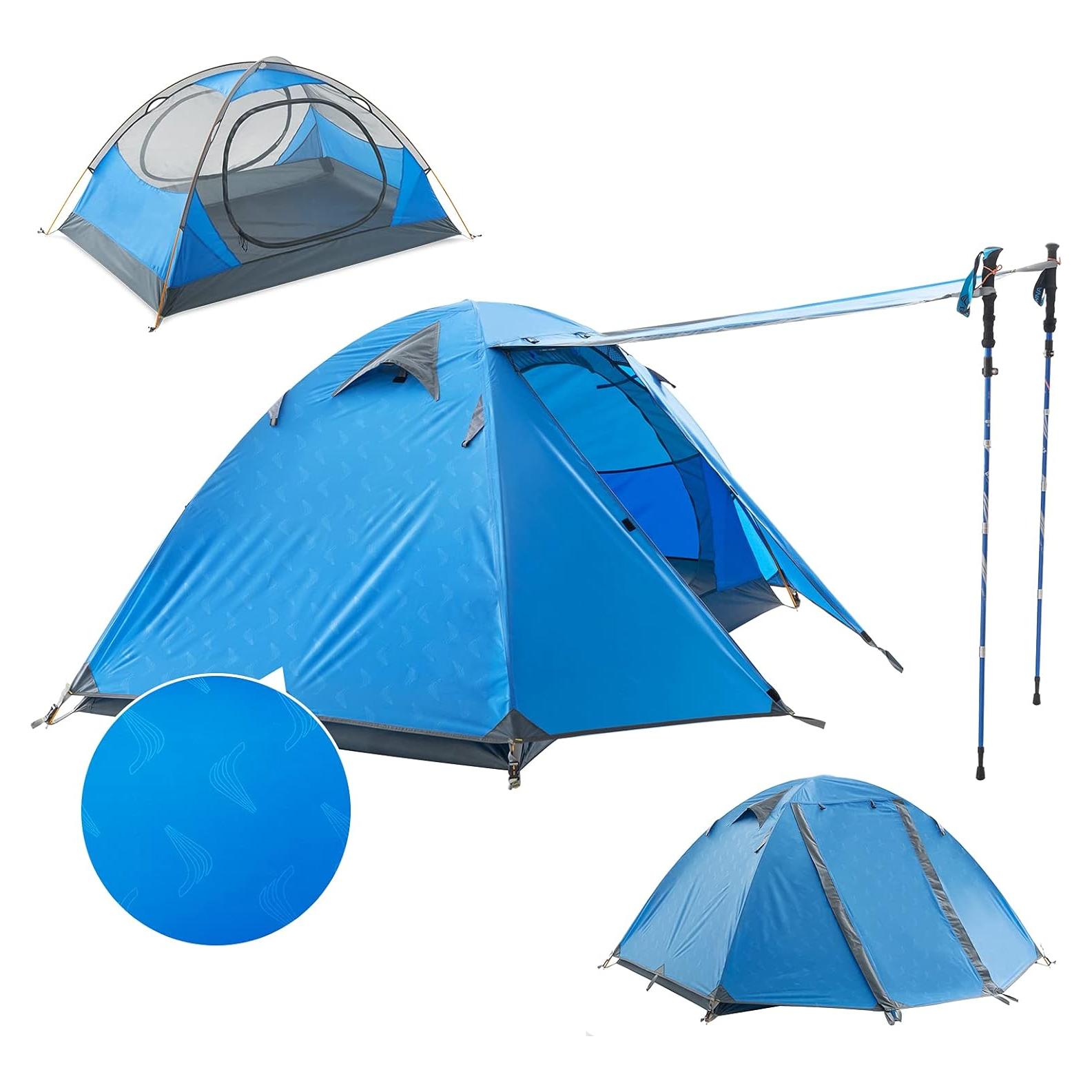 Carpa de Camping BISINNA para 2 Personas Impermeable 3 Temporadas