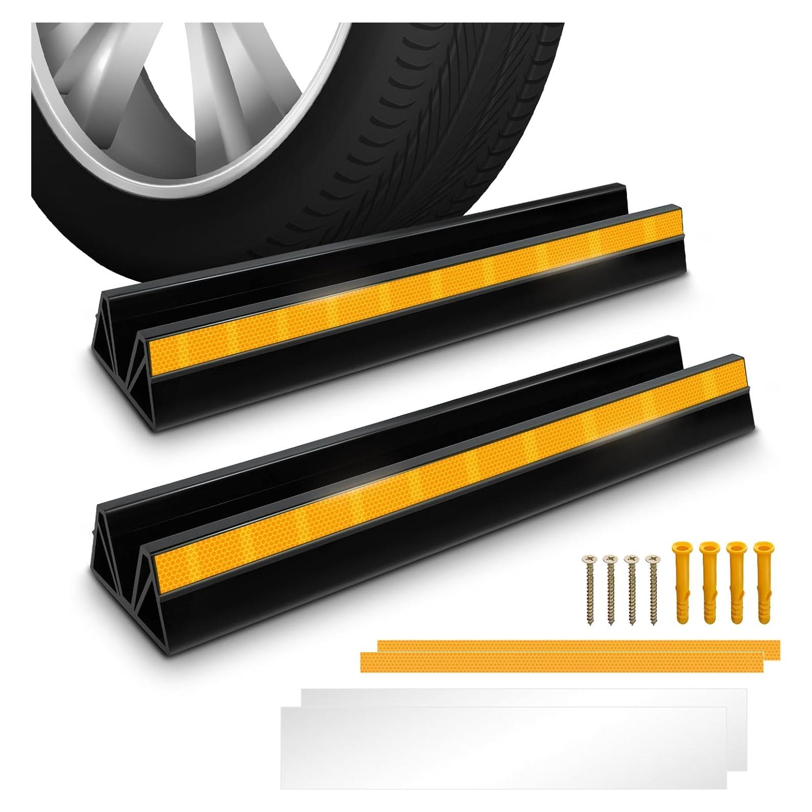 Tope de Rueda para Estacionamiento HOXWELL 2 Pcs 44.45 cm