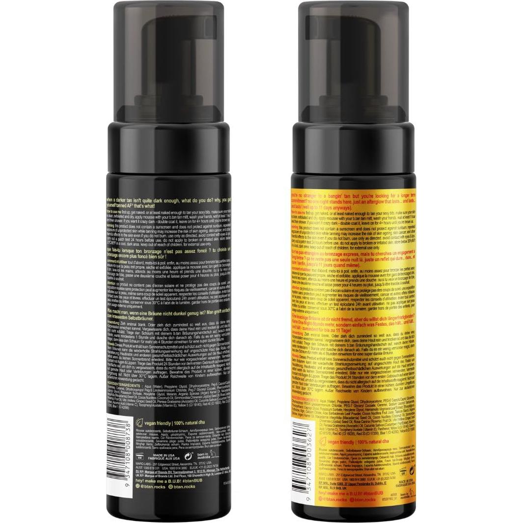 Kit de Autobronceado Oscuro b.tan con Guante Aplicador 540g