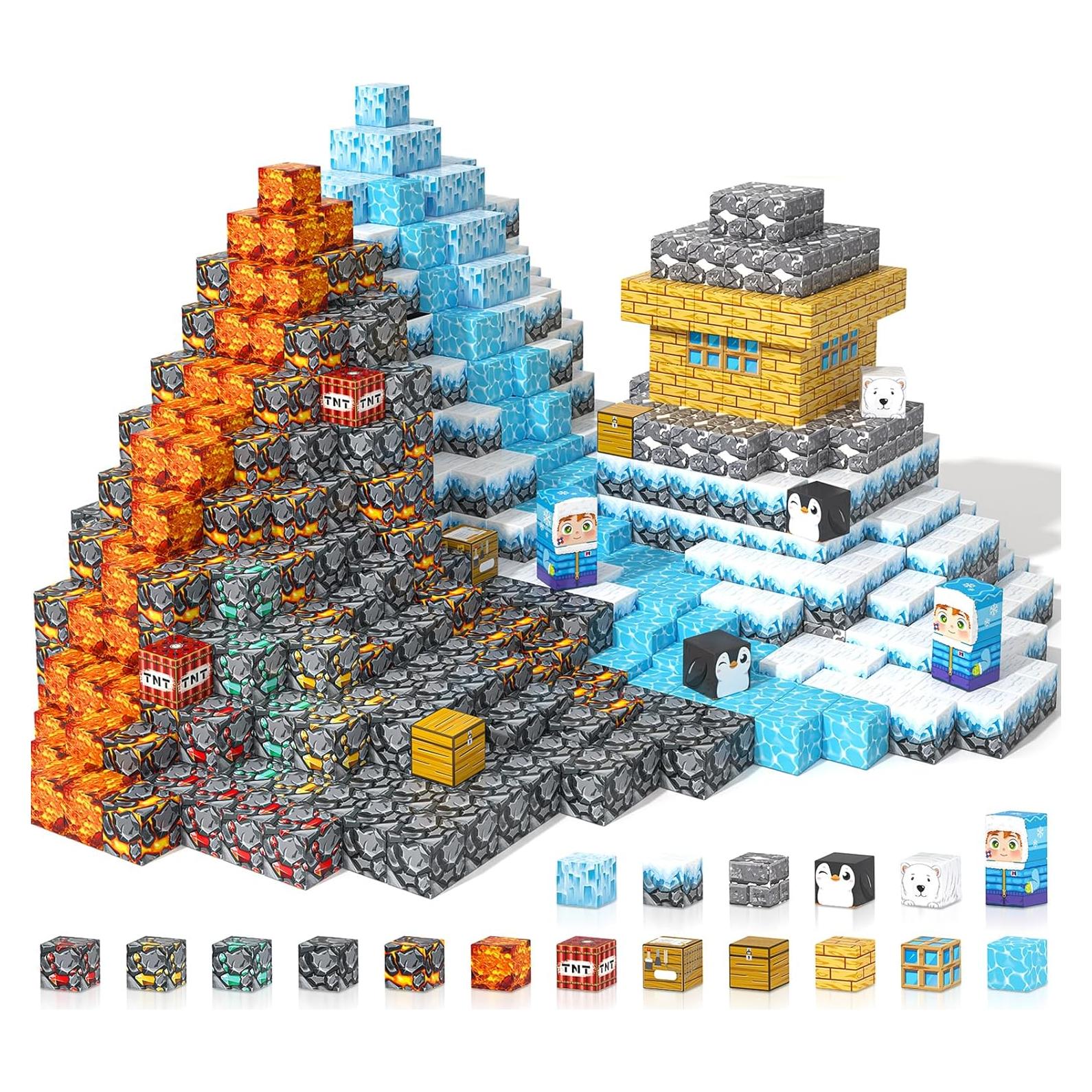 Bloques Magnéticos 110PCS Gooidea Juego Hielo y Fuego 2.54cm