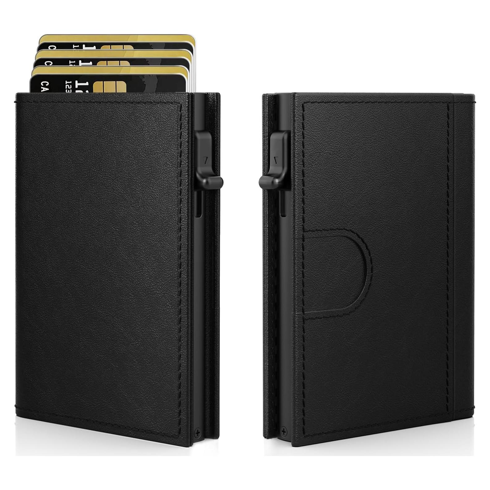 Billetera para Hombres Vast Scenery RFID Negra Minimalista