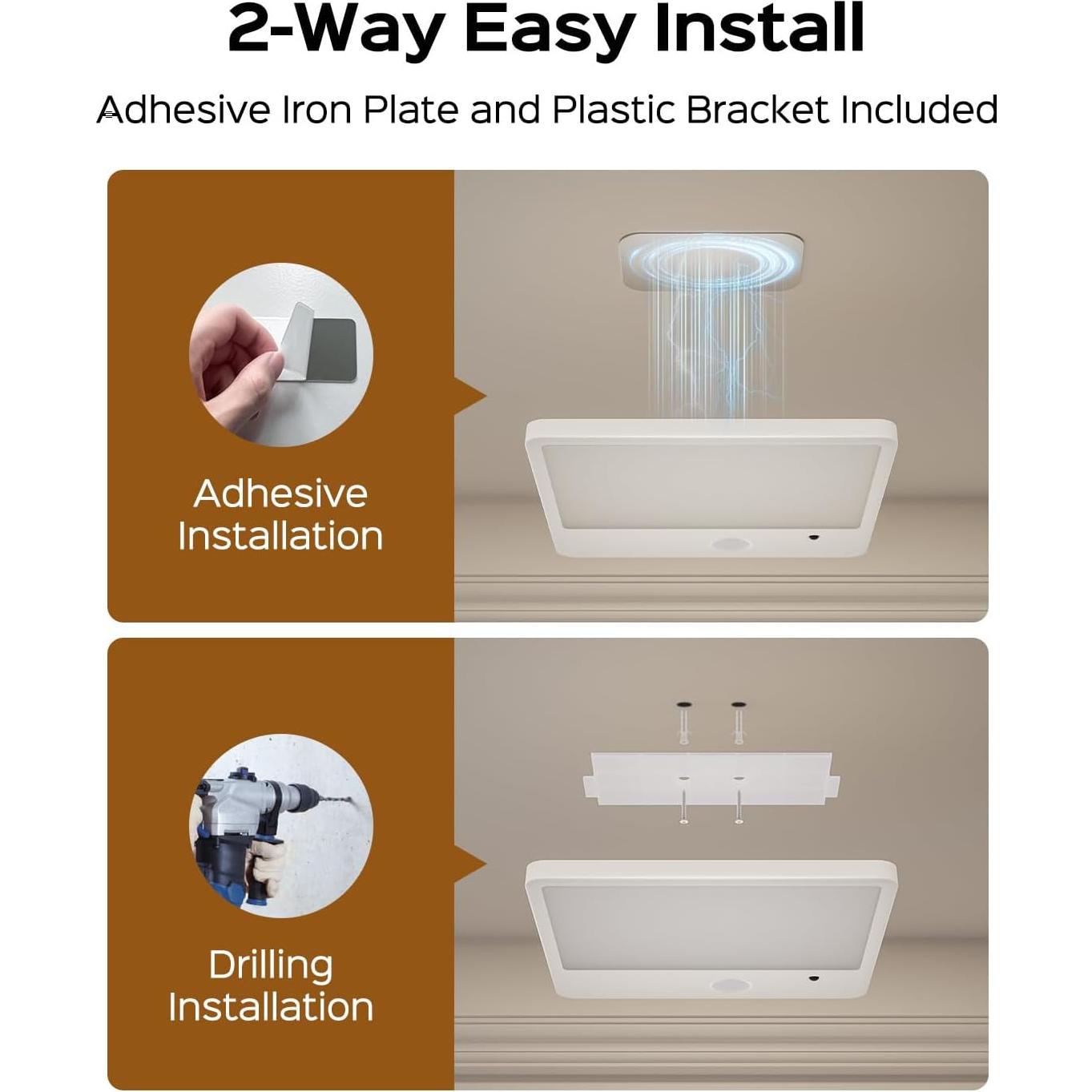 Luz de Techo Inalámbrica JACKYLED con Sensor de Movimiento 8000mAh