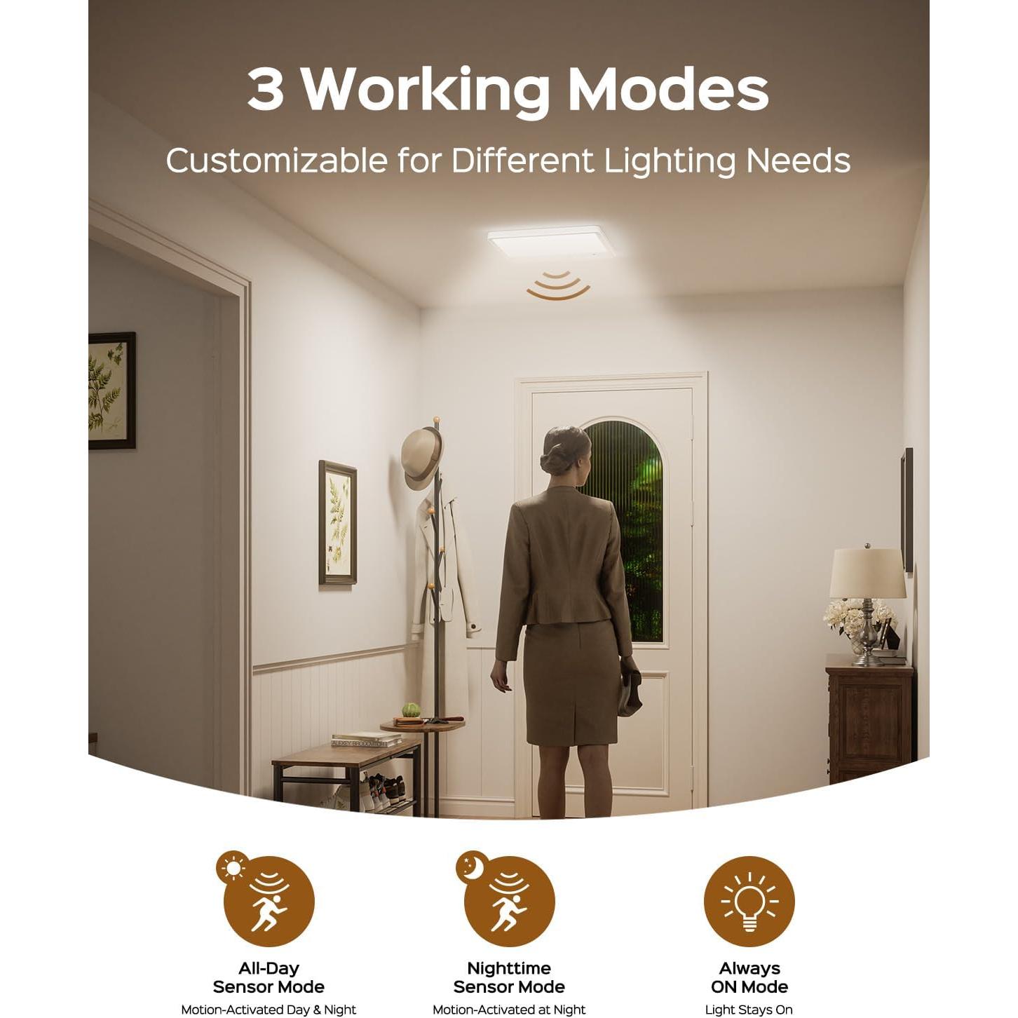 Luz de Techo Inalámbrica JACKYLED con Sensor de Movimiento 8000mAh