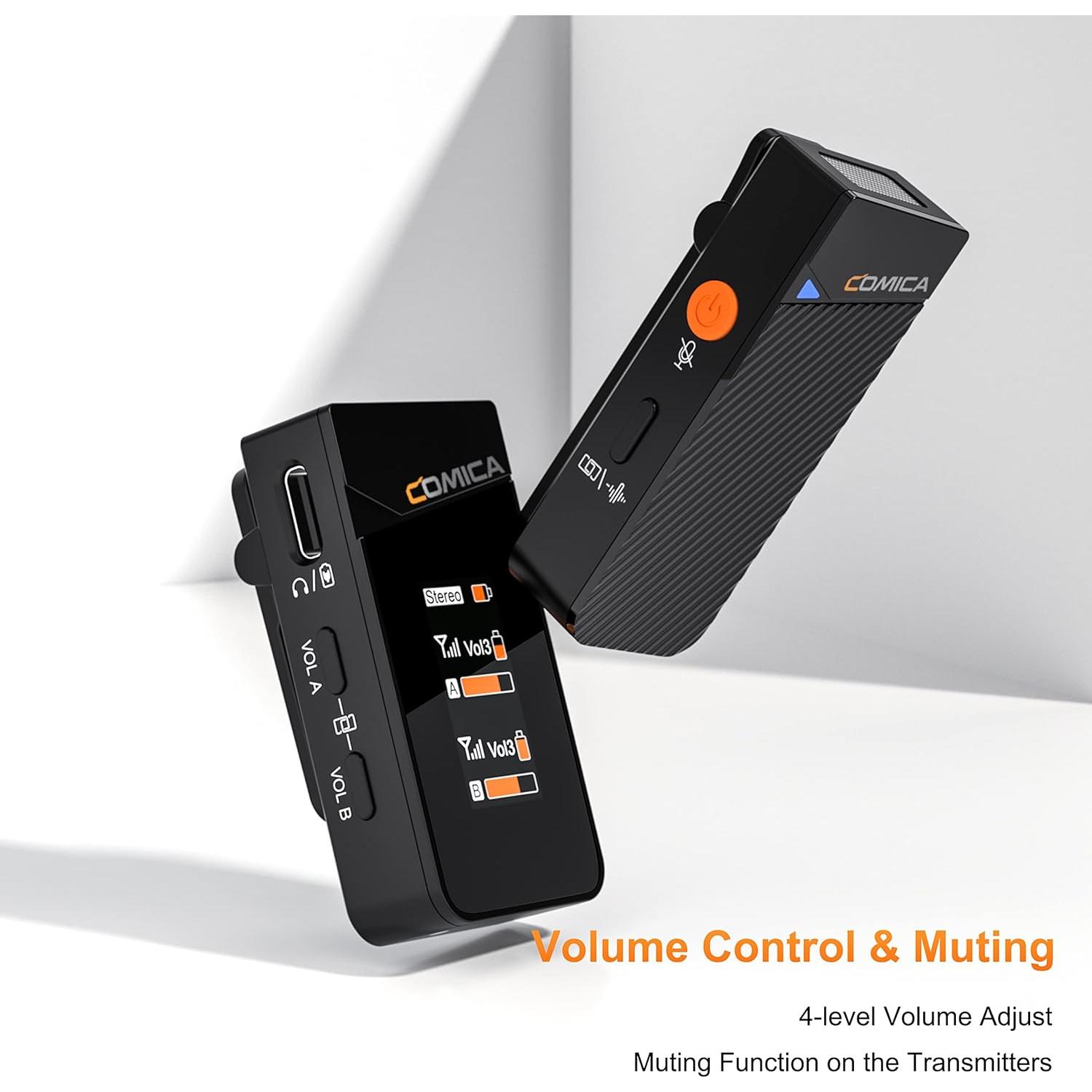 Micrófono Lavalier Inalámbrico COMICA Vimo C1 con Cancelación de Ruido