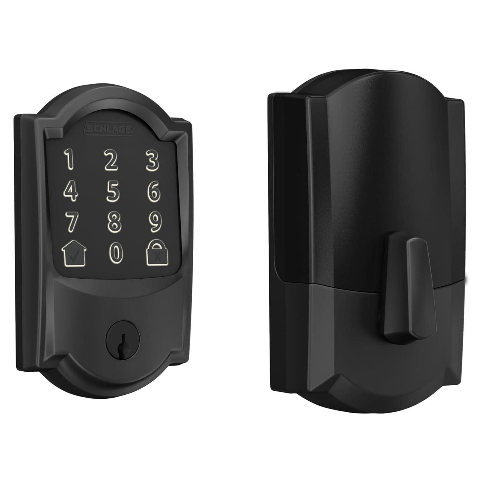 Cerradura Inteligente Schlage Encode Camelot WiFi, Negro Mate