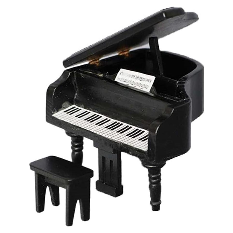 Piano en Miniatura Cutemini 1:12 con Taburete Negro