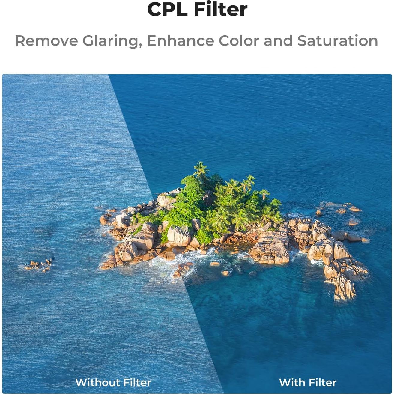 Set de Filtros K&F Concept para DJI Mini 4 Pro - 5 Piezas ND16 ND64 ND256 CPL UV