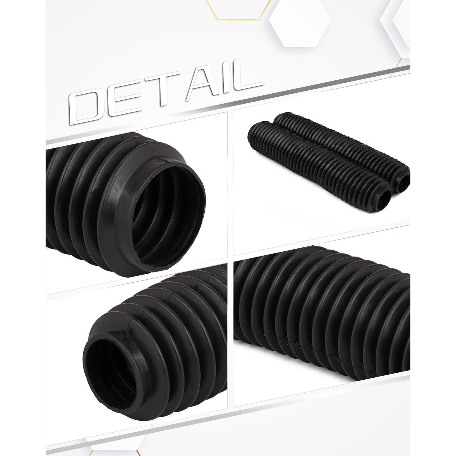 Botas de Horquilla Delantera YSMOTO para Motocicletas - Negro