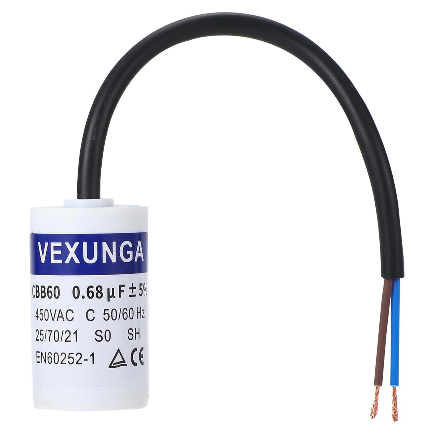 Capacitor de Funcionamiento VEXUNGA CBB60 0.68uF 450V CA
