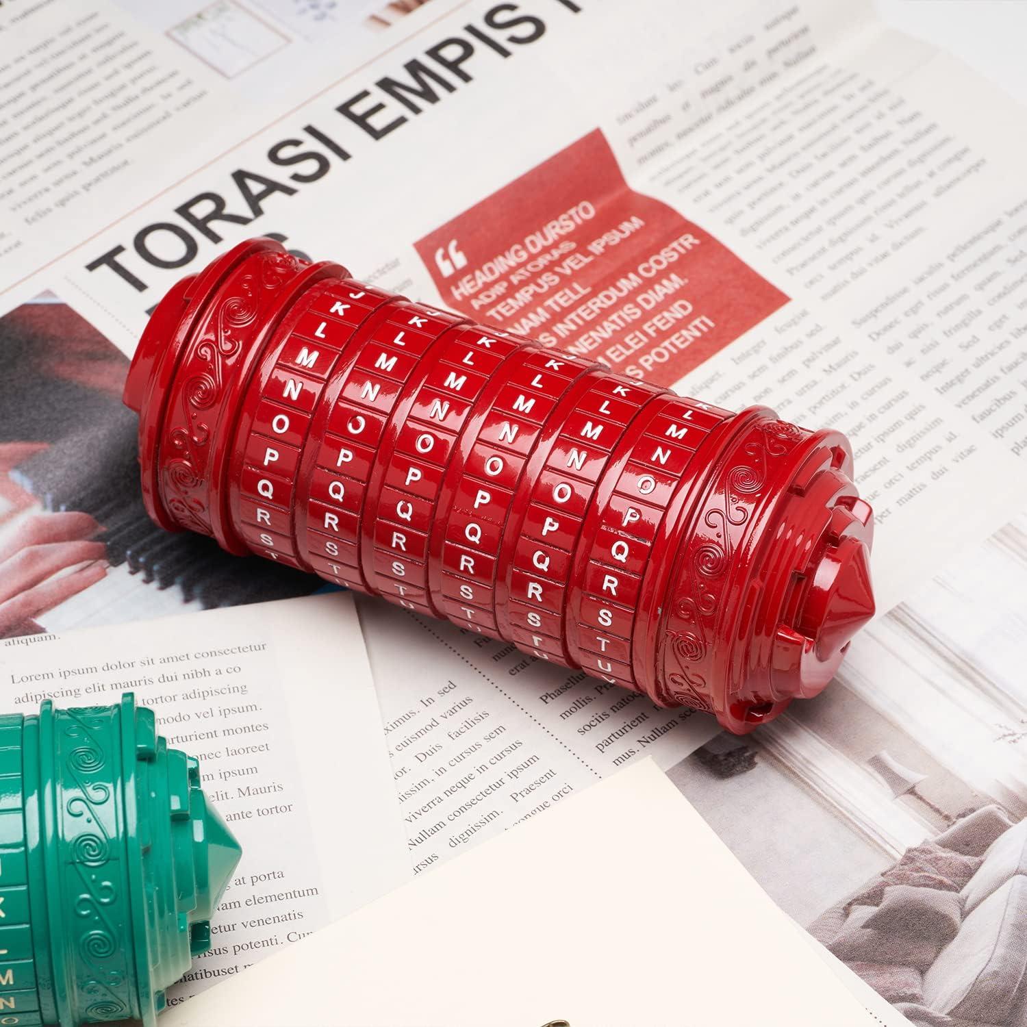 Caja de rompecabezas Cryptex Da Vinci con compartimentos ocultos