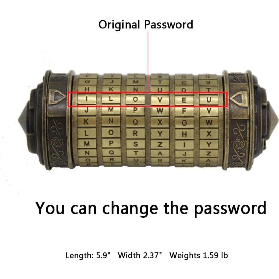 Cryptex Yofit Código Da Vinci Mini Caja Rompecabezas 15cm