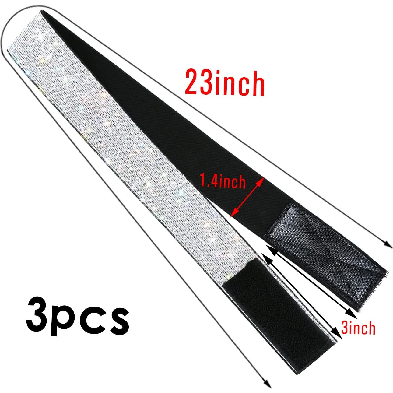 Bandas Elásticas para Peluca AliLeader 4Pcs Plateado 3.5x60cm