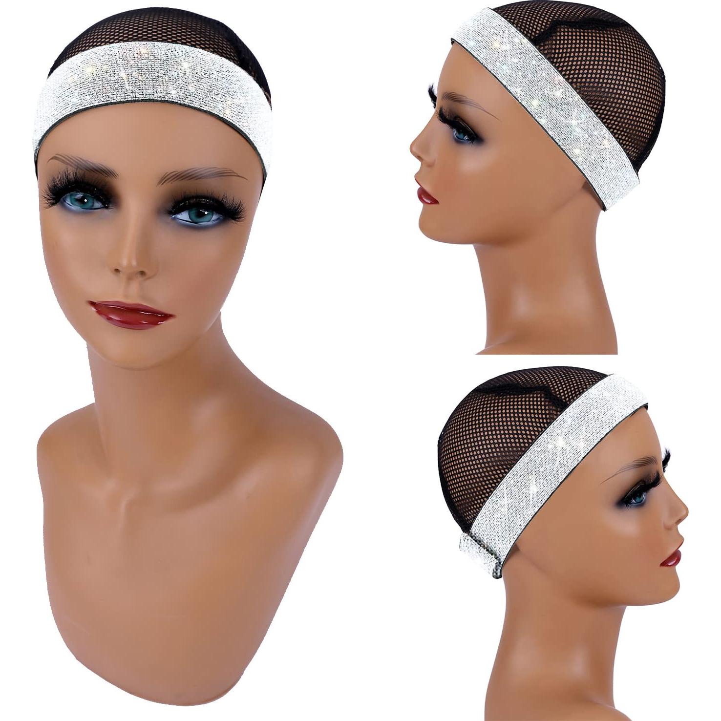 Bandas Elásticas para Peluca AliLeader 4Pcs Plateado 3.5x60cm