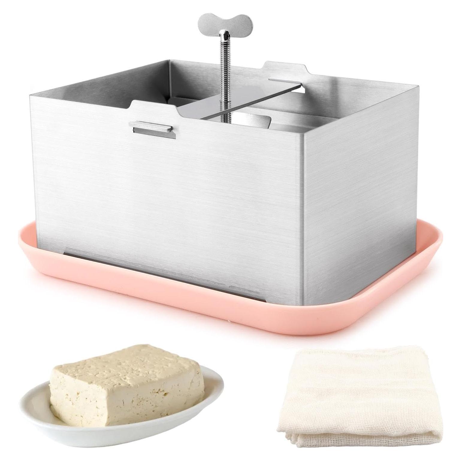 Prensa de Tofu Acero Inoxidable XuYelora 16x12x9cm