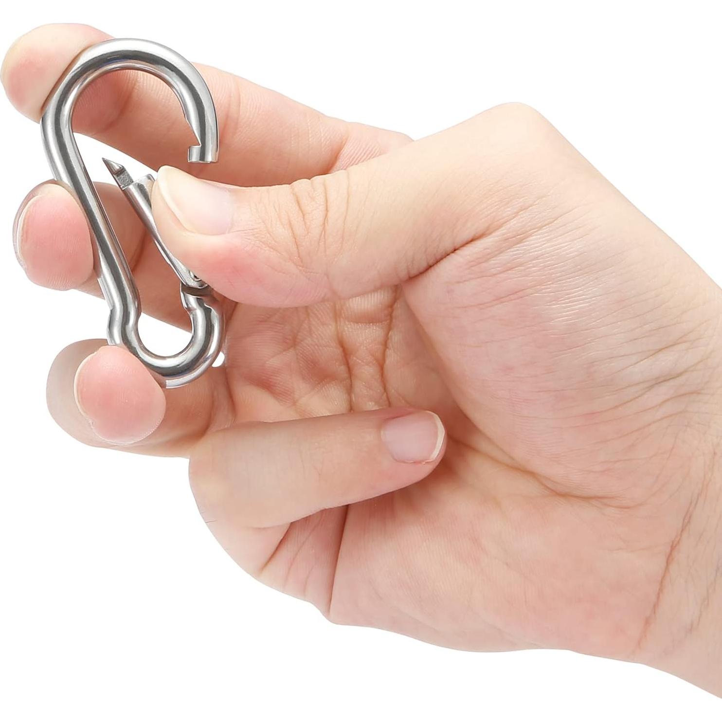 Gancho de Resorte Sprookber Acero Inoxidable 304 Set de 6