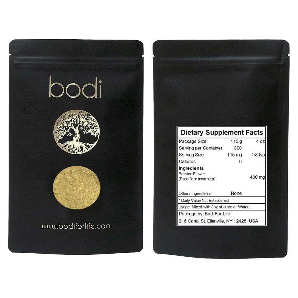 Polvo de Flor de Pasión Bodi 113.4g 100% Natural Hecho a Mano