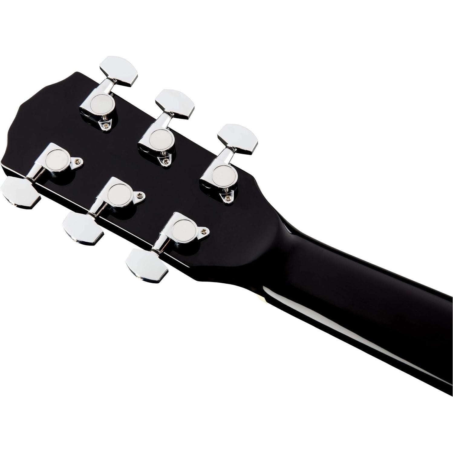 Guitarra Acústica-Eléctrica Fender CD-60SCE Negra con Accesorios