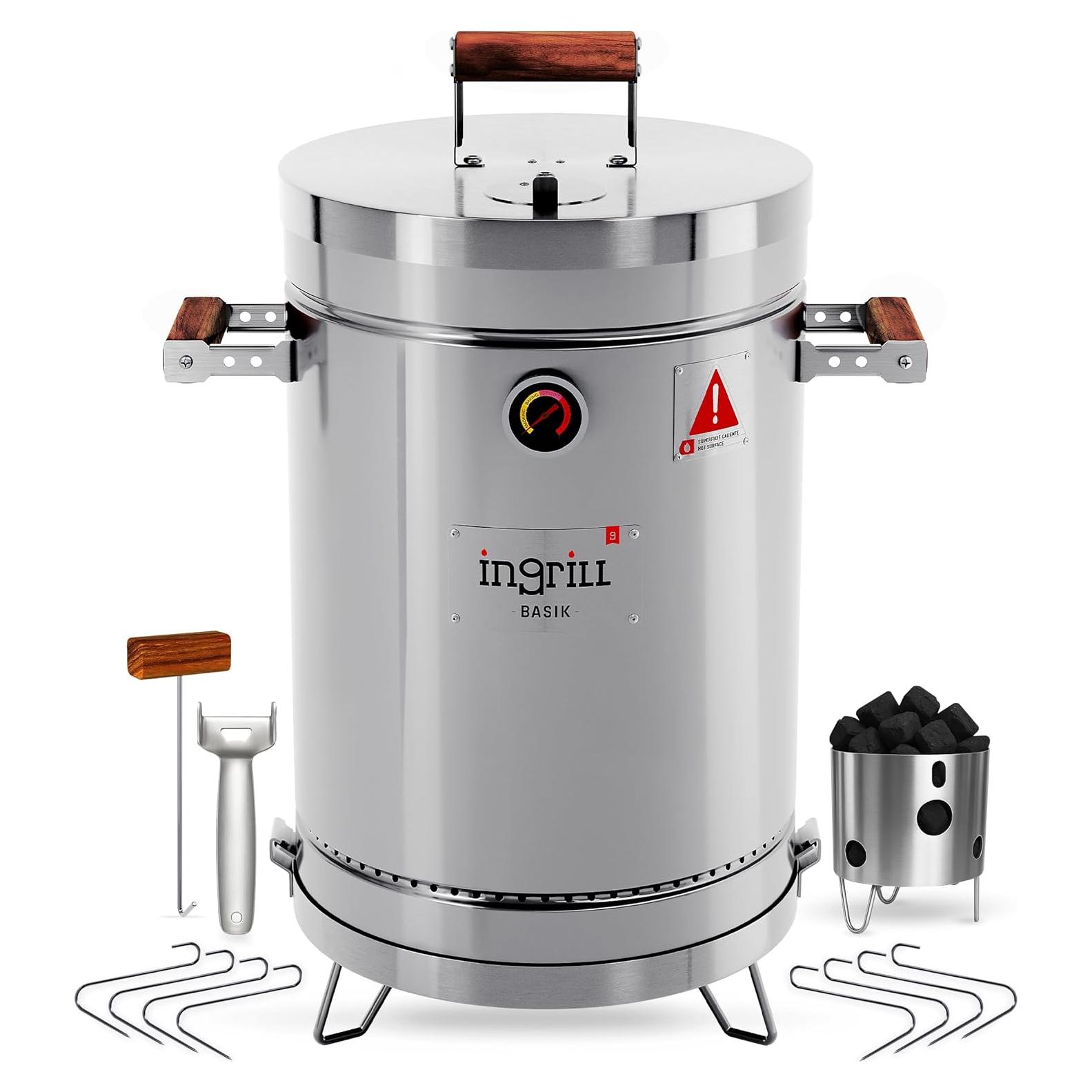 Parrilla Ahumadora Ingrill Basik 3 en 1 - Acero Inoxidable 11.34 kg