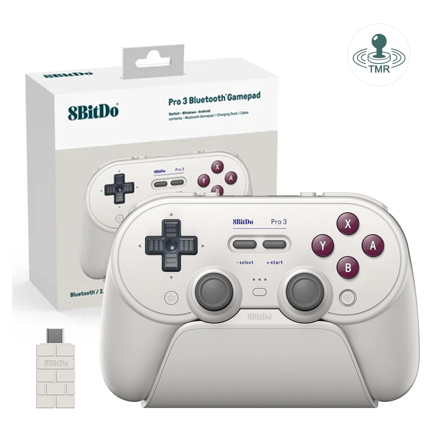 Controlador Bluetooth 8BitDo Pro 3 G Classic para Switch y PC