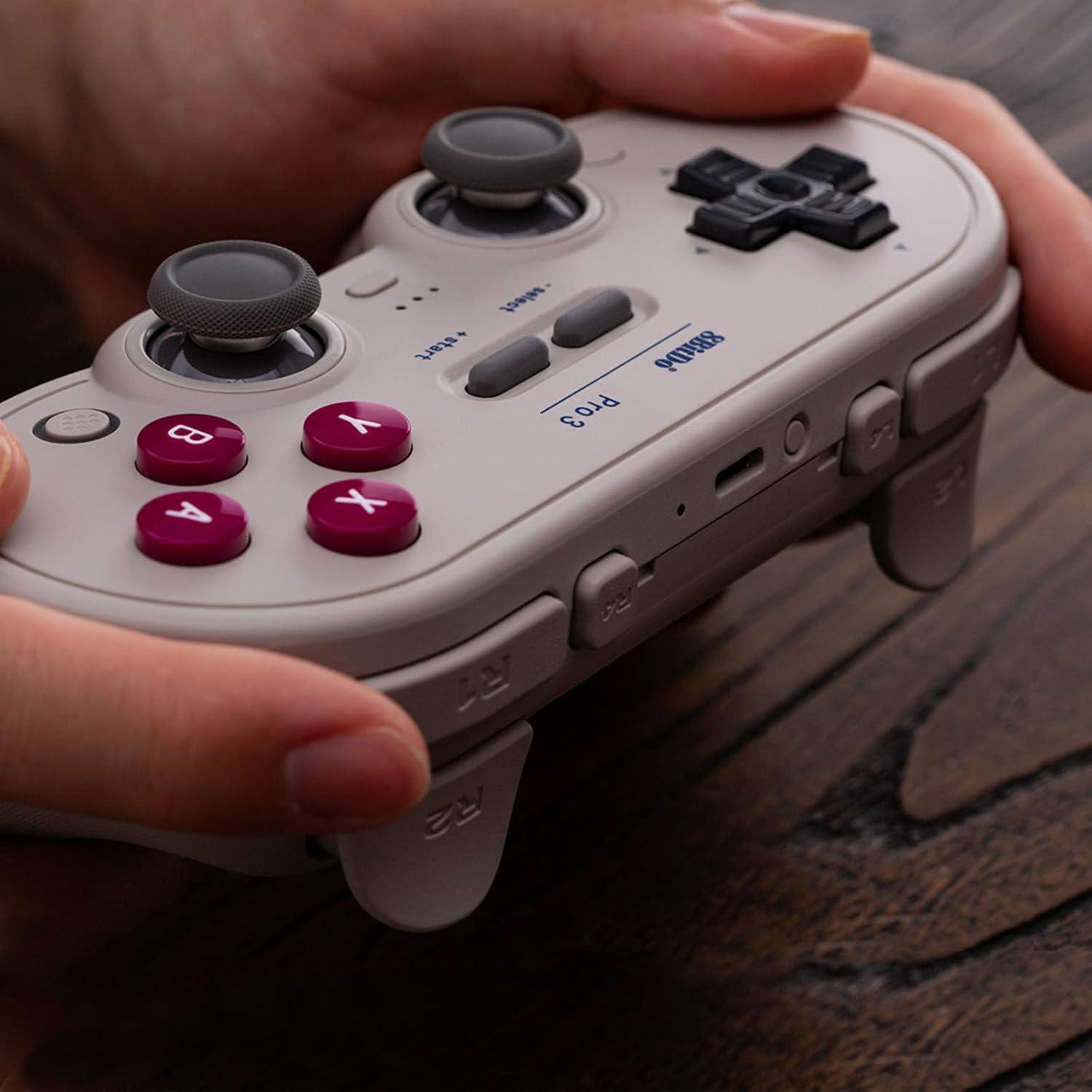 Controlador Bluetooth 8BitDo Pro 3 G Classic para Switch y PC