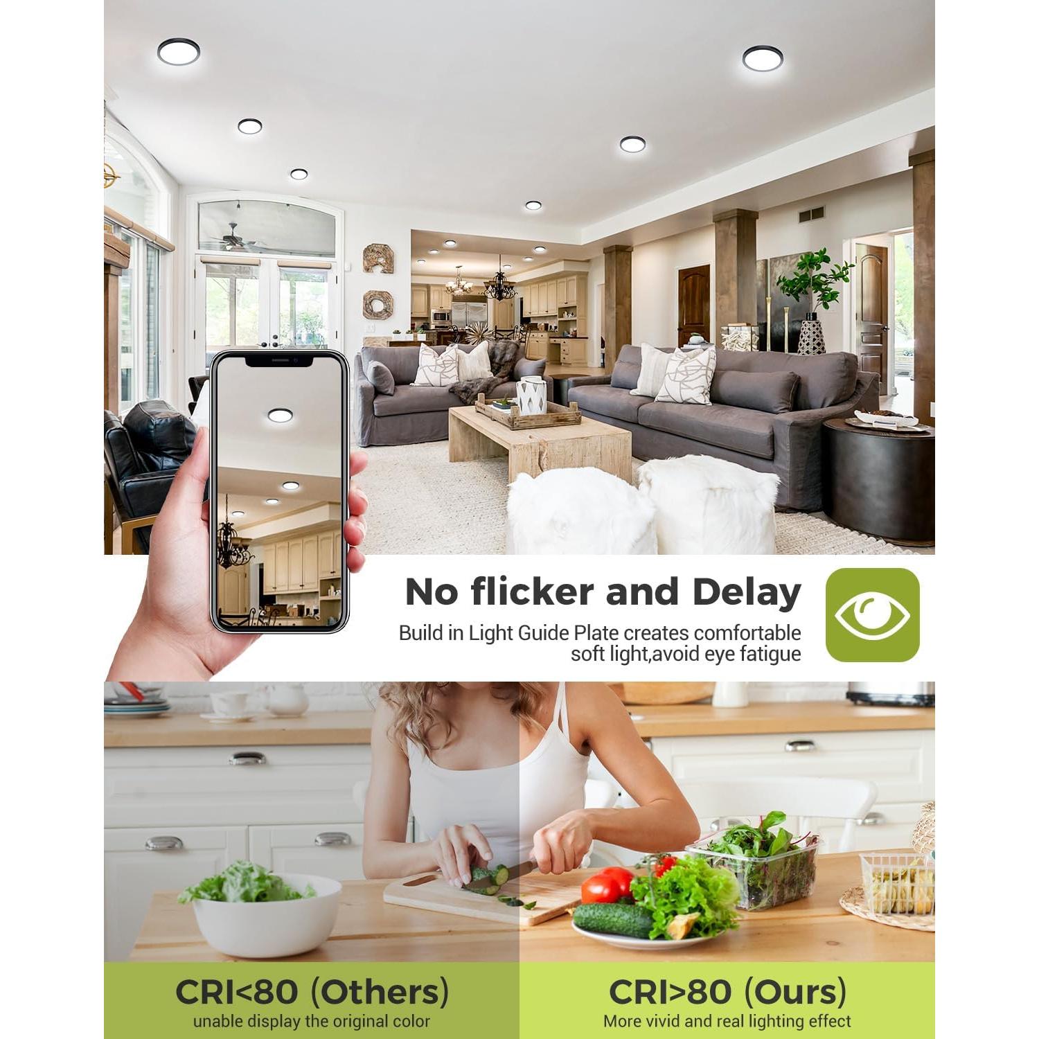 Lámpara de Techo LED Empotrada Hepside 15W 3000K/4000K/6000K