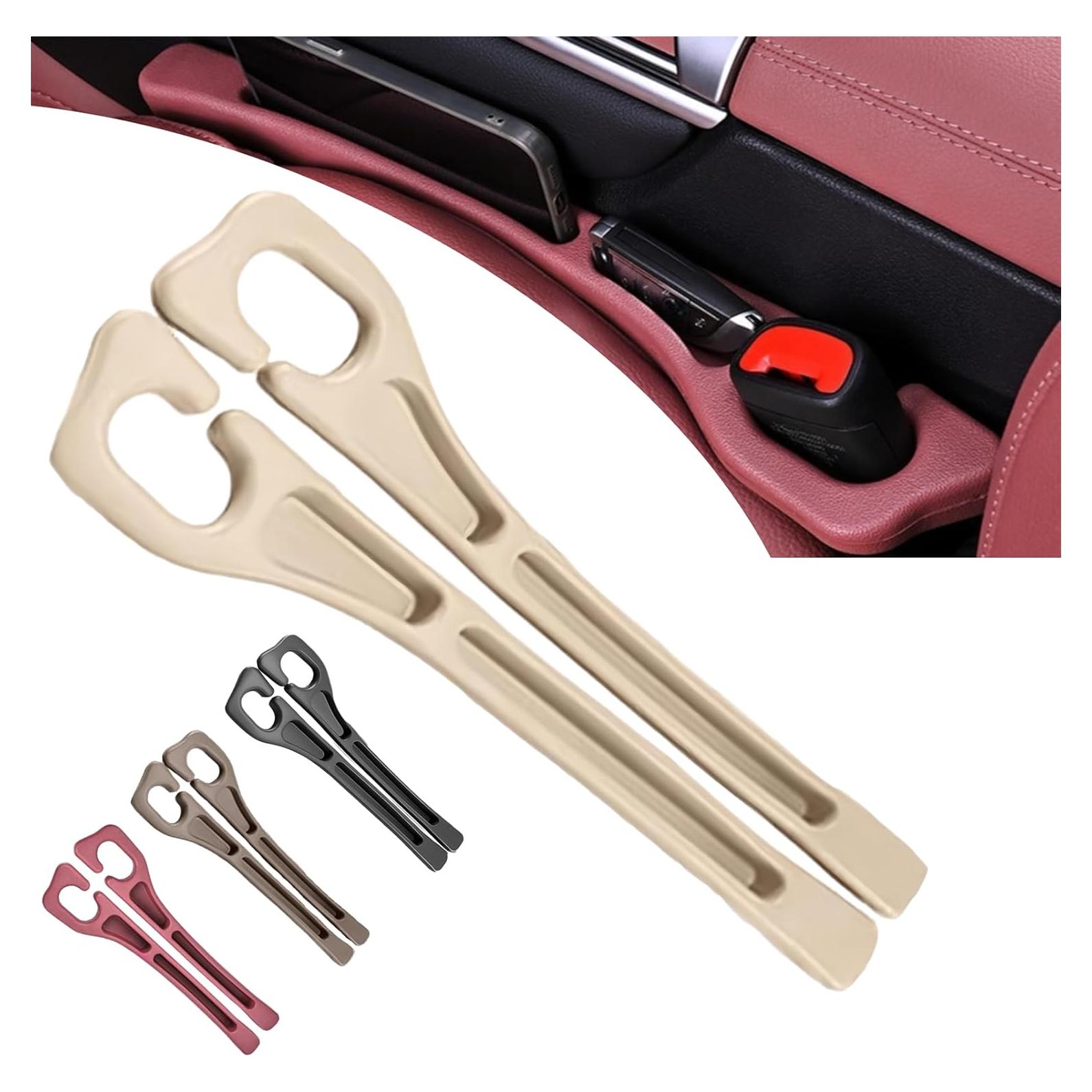 Relleno Espacio Asientos Coche Genérico Beige 2 Piezas