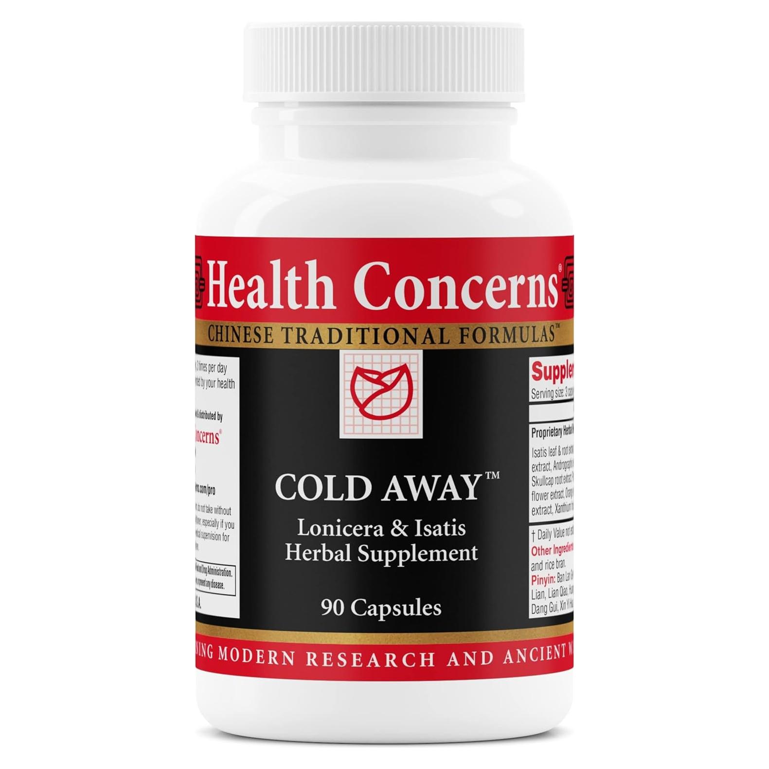 Suplemento Inmunológico Cold Away Health Concerns 90 Cápsulas