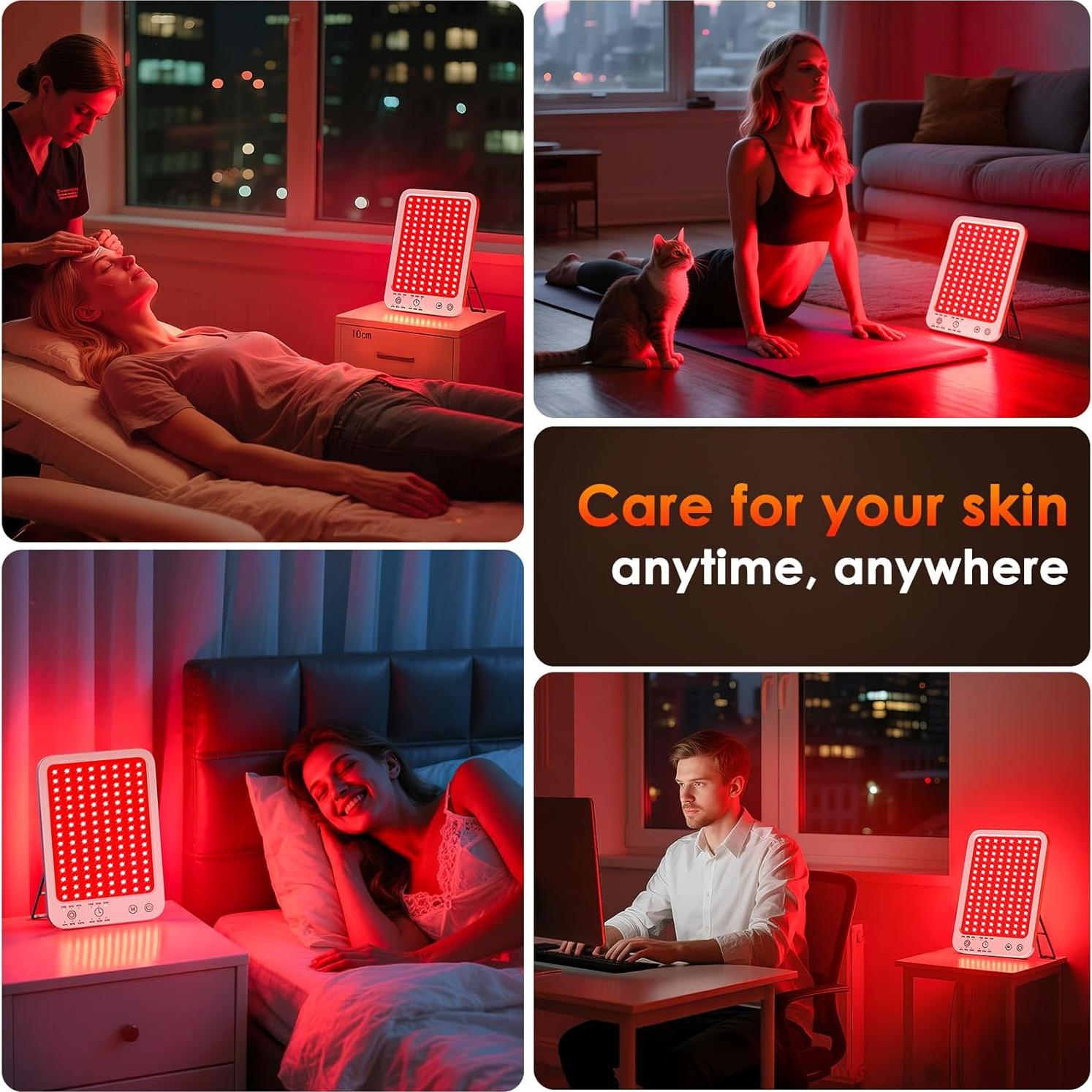 Lámpara de Terapia de Luz Roja ZonGym 660nm 850nm 6 Niveles