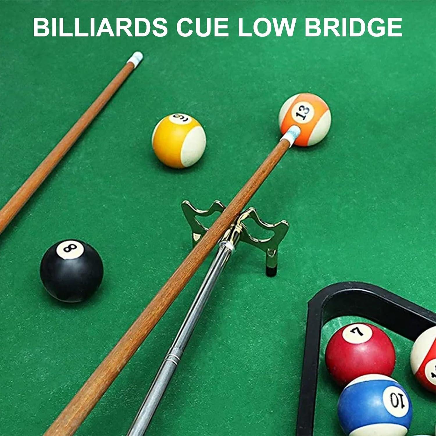 Puente de Billar Retráctil Yoqanr 35-150cm con Cabeza de Latón